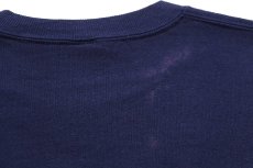 画像6: 90s USA製 RUSSELLラッセル WEST VIRGINIA MOUNTAINEERS ペンキ飛び 前V スウェット 紺 L (6)