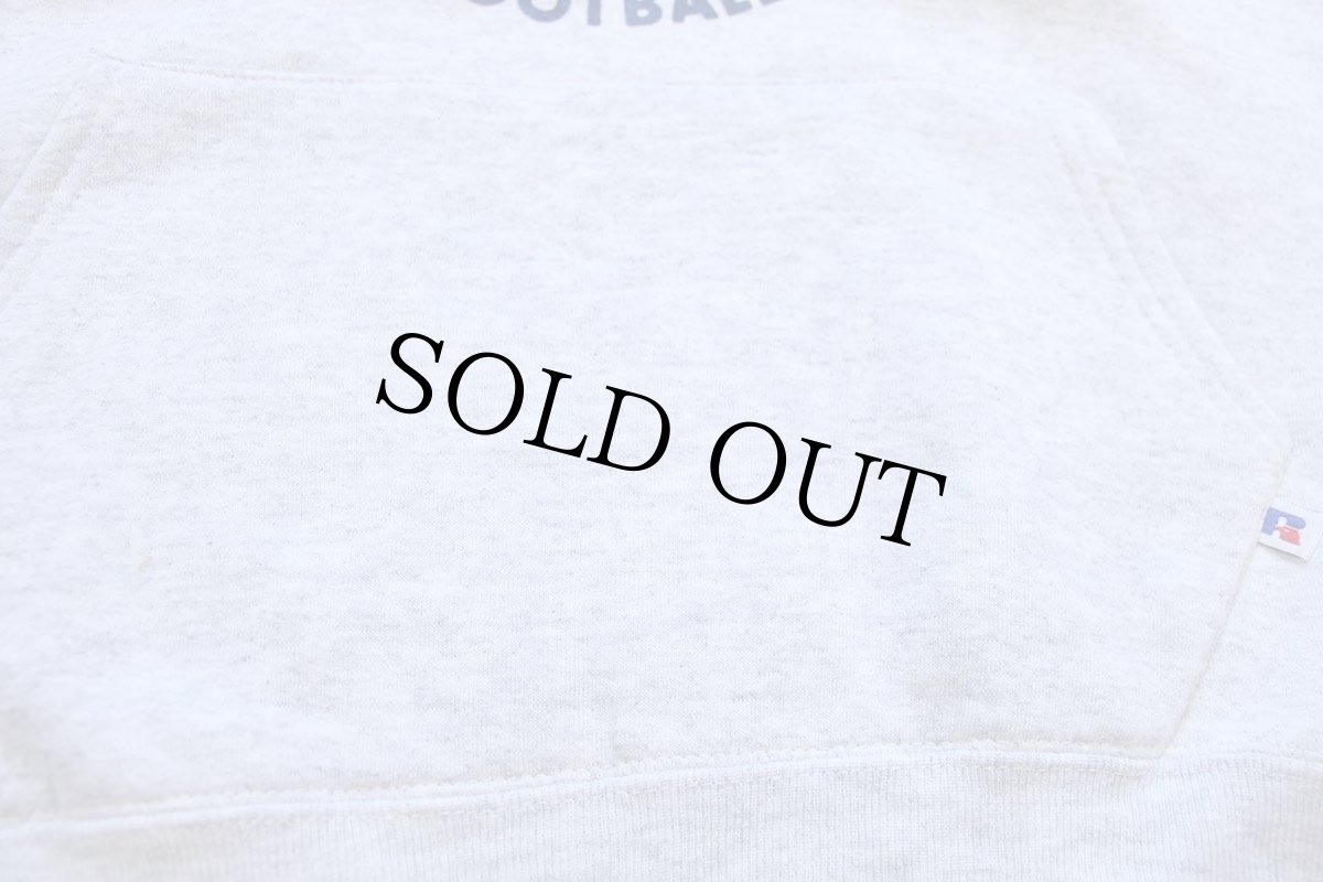 画像5: 90s USA製 RUSSELLラッセル RUGBY FOOTBALL UNION スウェットパーカー 杢ライトグレー L★フーディー (5)