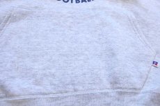 画像5: 90s USA製 RUSSELLラッセル RUGBY FOOTBALL UNION スウェットパーカー 杢ライトグレー L★フーディー (5)