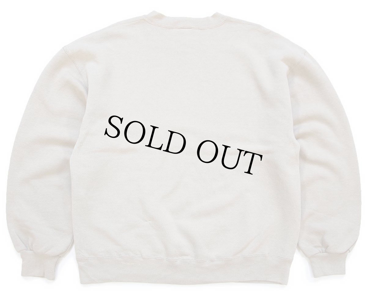 画像2: 90s USA製 RUSSELLラッセル 無地 前V スウェット ブラウンベージュ L★ブランク (2)