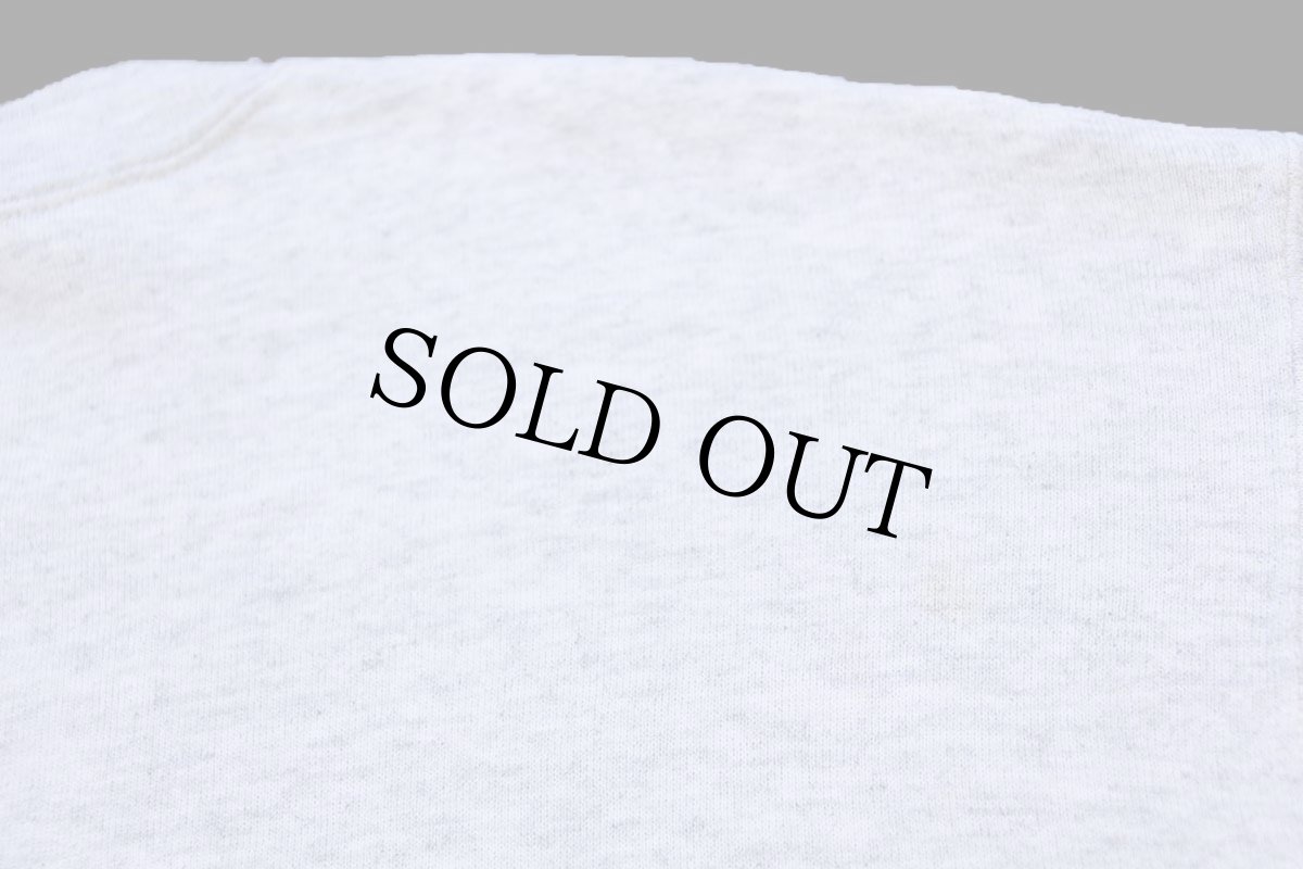 画像5: 90s USA製 RUSSELLラッセル 無地 前V スウェット 杢ライトグレー L★ブランク (5)