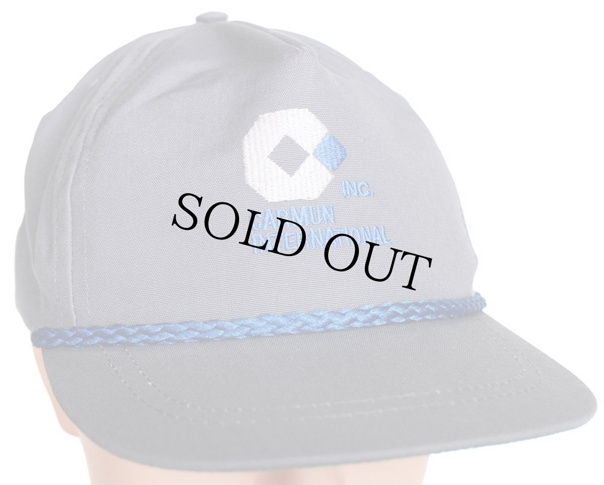 画像1: デッドストック★80s USA製 CARMUN INTERNATIONAL 刺繍 キャップ グレー (1)