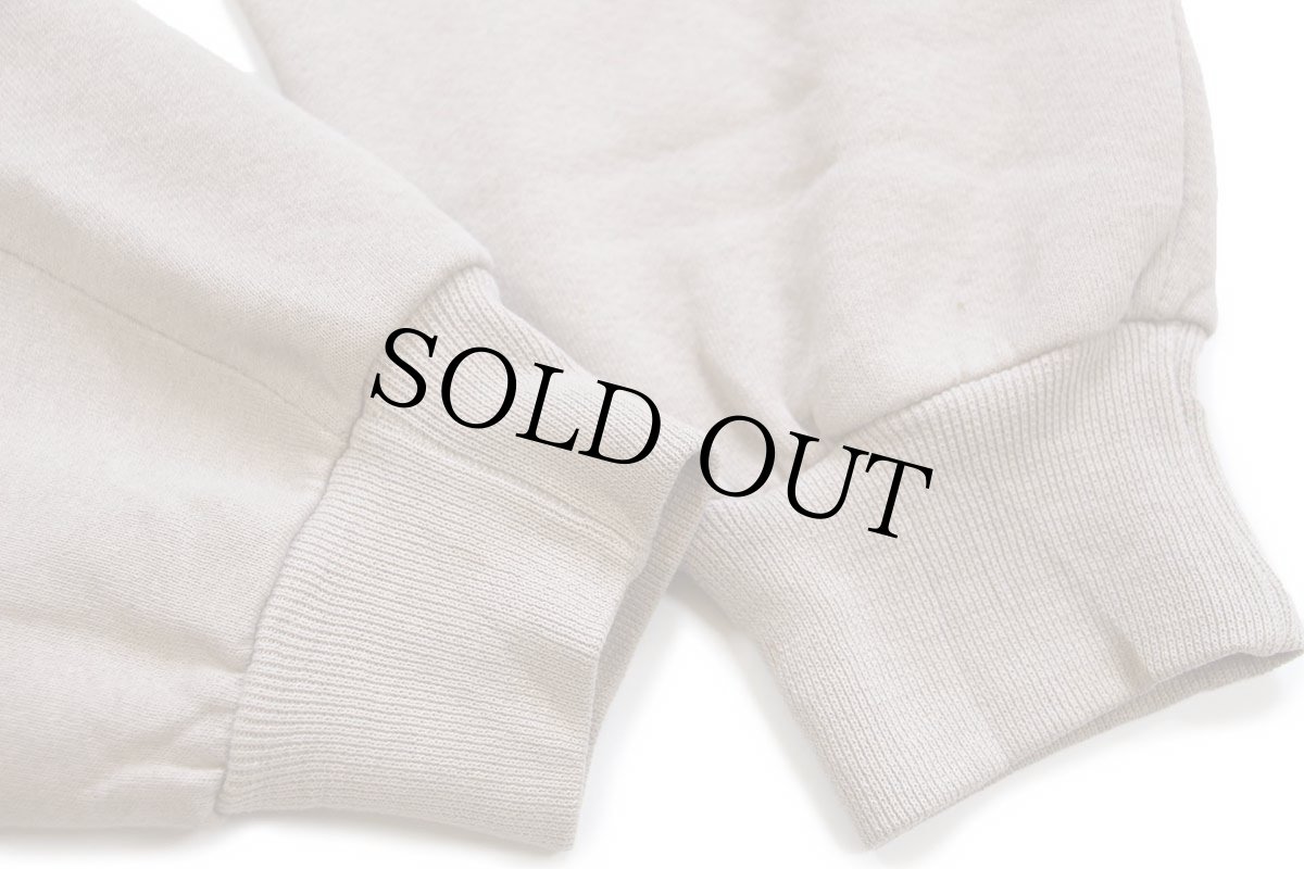 画像7: 90s USA製 RUSSELLラッセル 無地 前V スウェット ブラウンベージュ L★ブランク (7)