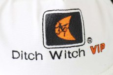 画像5: デッドストック★80s USA製 Ditch Witch VIP ロゴ刺繍 キャップ 白 (5)