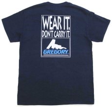 画像1: GREGORY グレゴリー ロゴ WEAR IT. DON'T CARRY IT. 40周年記念 コットンTシャツ 黒 M (1)