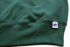 画像5: 90s USA製 RUSSELLラッセル NHL PHOENIX COYOTES パッチ&刺繍 前V スウェット 緑 XL (5)