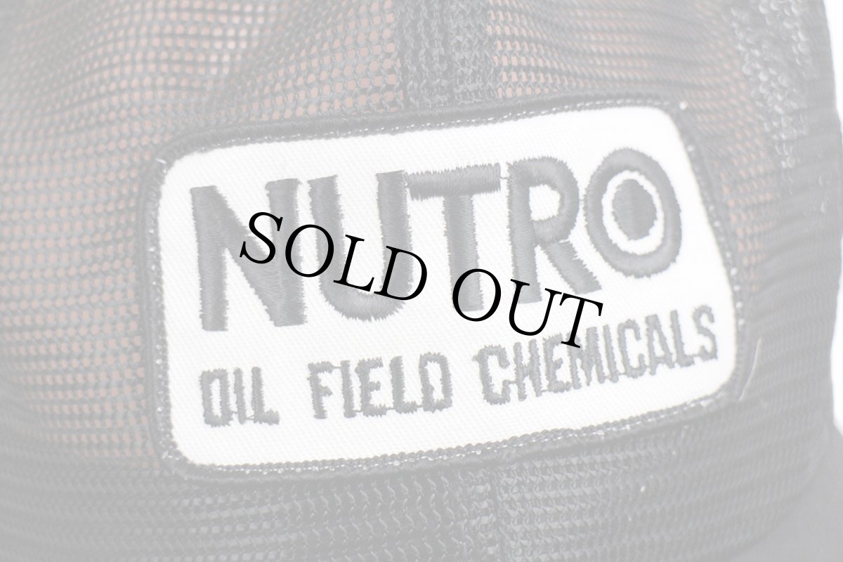 画像5: デッドストック★80s NUTRO OIL FIELD CHEMICALS パッチ付き オールメッシュキャップ 黒 (5)