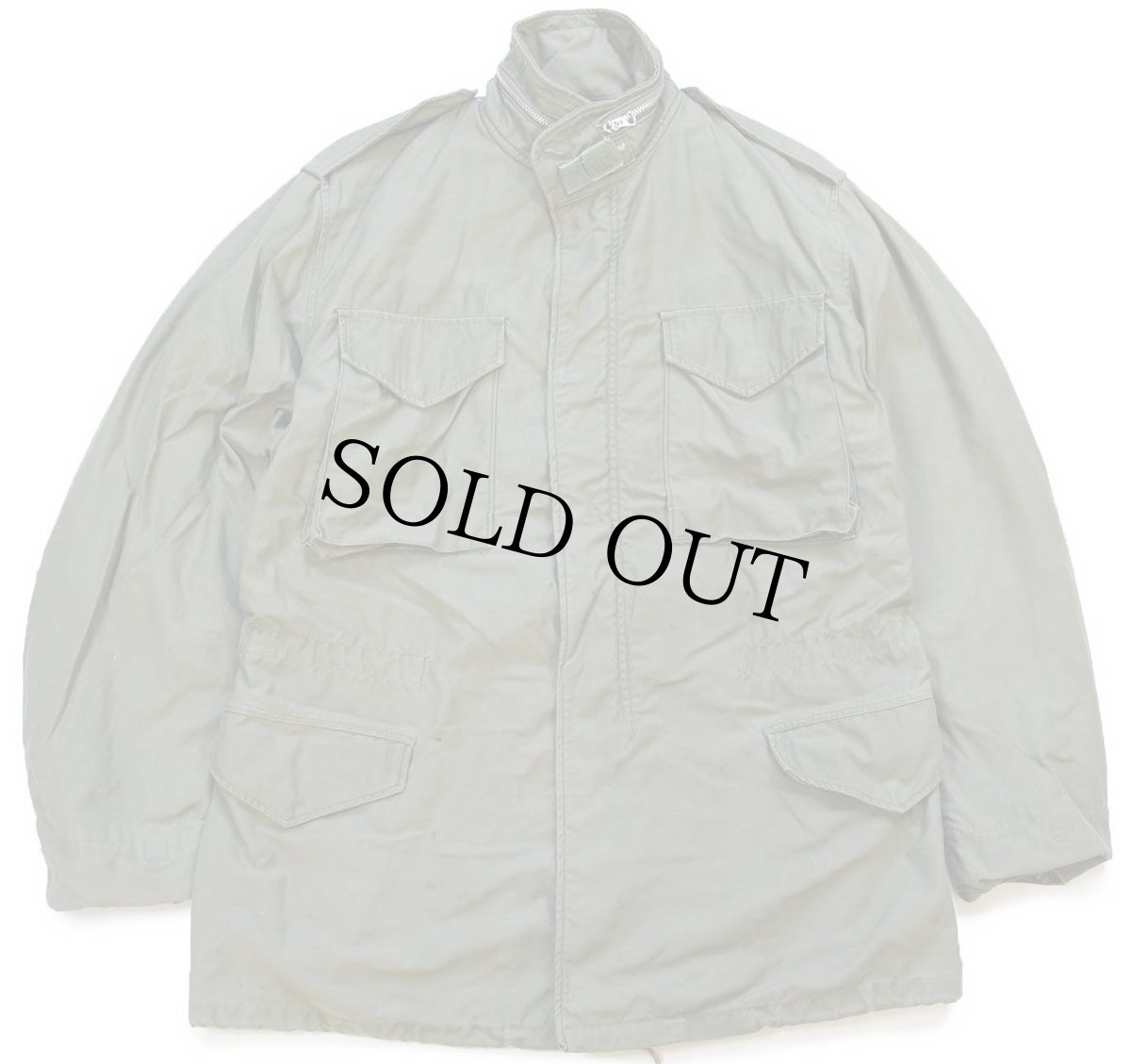 画像1: 70s 米軍 U.S.ARMY M-65 フィールドジャケット 2nd オリーブグリーン M-L (1)