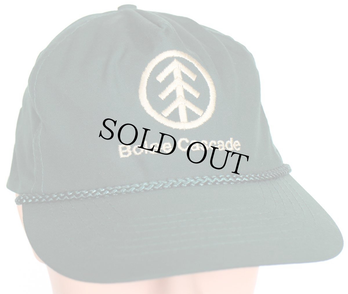 画像1: デッドストック★90s Boise Cascade ロゴ刺繍 キャップ 緑 (1)