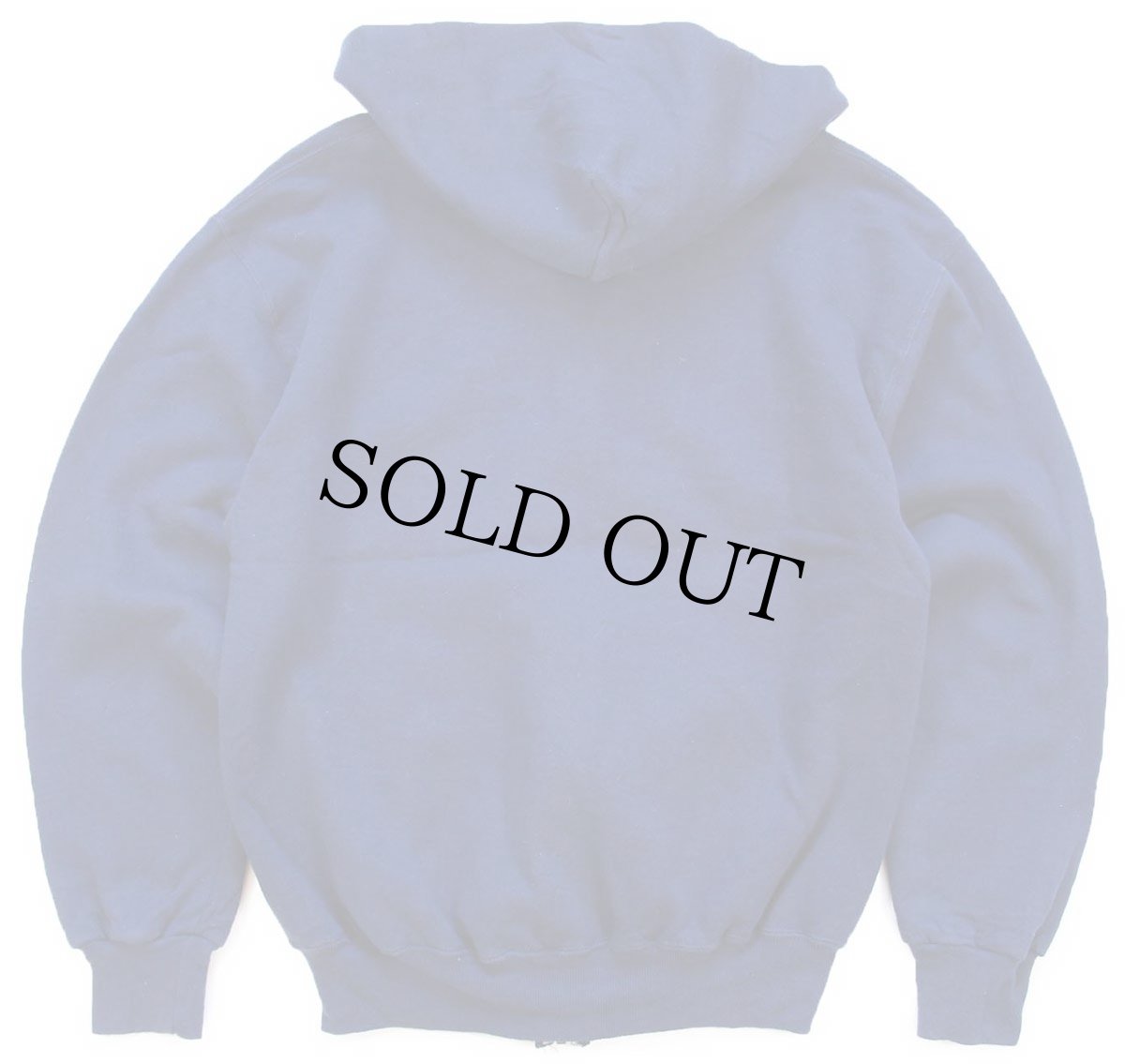 画像2: 90s USA製 RUSSELLラッセル 無地 スウェット ジップパーカー 紺 M★フーディー ブランク (2)