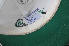 画像8: デッドストック★80s USA製 ENTERPRISE LODGE ゴルフ フィッシング 刺繍 メッシュキャップ 白 (8)