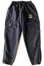 画像2: 15 米軍 U.S.ARMY ロゴ刺繍 APFU トレーニング ナイロンパンツ 黒 L/R★94 IPFU (2)
