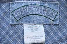 画像4: 90s デンマーク製 BLUE WILLI'S デニム切り替え 襟付き コットンニット セーター インディゴ L (4)