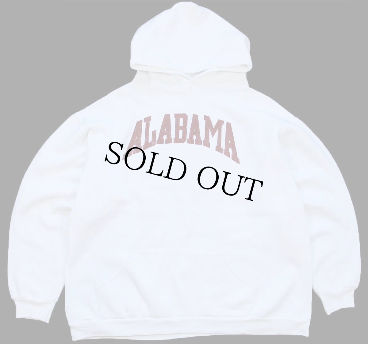 画像1: 70s USA製 RUSSELLラッセル ALABAMA スウェットパーカー 白 XL★フーディー (1)