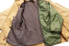画像7: 90s USA製 L.L.Bean PRIMALOFTプリマロフト 中綿入りライナー付き ダック地 フィールドコート 茶 M★ジャケット (7)