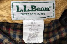 画像4: 90s USA製 L.L.Bean PRIMALOFTプリマロフト 中綿入りライナー付き ダック地 フィールドコート 茶 M★ジャケット (4)
