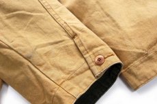 画像9: 90s USA製 L.L.Bean PRIMALOFTプリマロフト 中綿入りライナー付き ダック地 フィールドコート 茶 M★ジャケット (9)