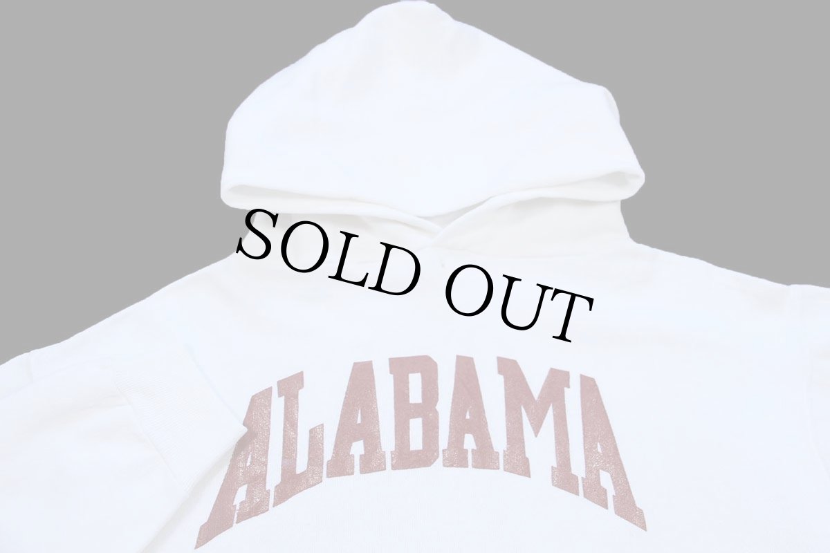 画像3: 70s USA製 RUSSELLラッセル ALABAMA スウェットパーカー 白 XL★フーディー (3)