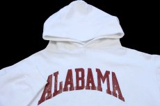 画像3: 70s USA製 RUSSELLラッセル ALABAMA スウェットパーカー 白 XL★フーディー (3)