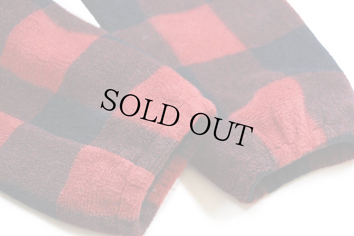 画像7: 70s Sears ブロックチェック パチポケ パイル ジップパーカー S (7)