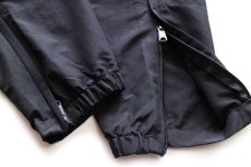 画像8: 15 米軍 U.S.ARMY ロゴ刺繍 APFU トレーニング ナイロンパンツ 黒 L/R★94 IPFU (8)