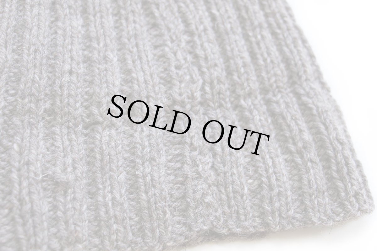 画像6: 70s アイルランド製 Dun anGus ウール ハンドニット キャップ ブラウンベージュ ミックス★ニット帽 (6)