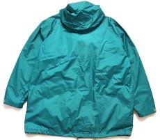 画像2: 90s USA製 L.L.Bean STOWAWAY RAINWEAR GORE-TEXゴアテックス ナイロンパーカー 薄緑 XL (2)
