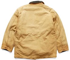 画像2: 90s USA製 L.L.Bean PRIMALOFTプリマロフト 中綿入りライナー付き ダック地 フィールドコート 茶 M★ジャケット (2)