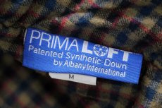 画像5: 90s USA製 L.L.Bean PRIMALOFTプリマロフト 中綿入りライナー付き ダック地 フィールドコート 茶 M★ジャケット (5)