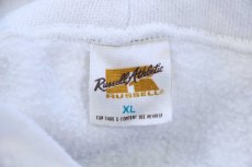 画像4: 70s USA製 RUSSELLラッセル ALABAMA スウェットパーカー 白 XL★フーディー (4)