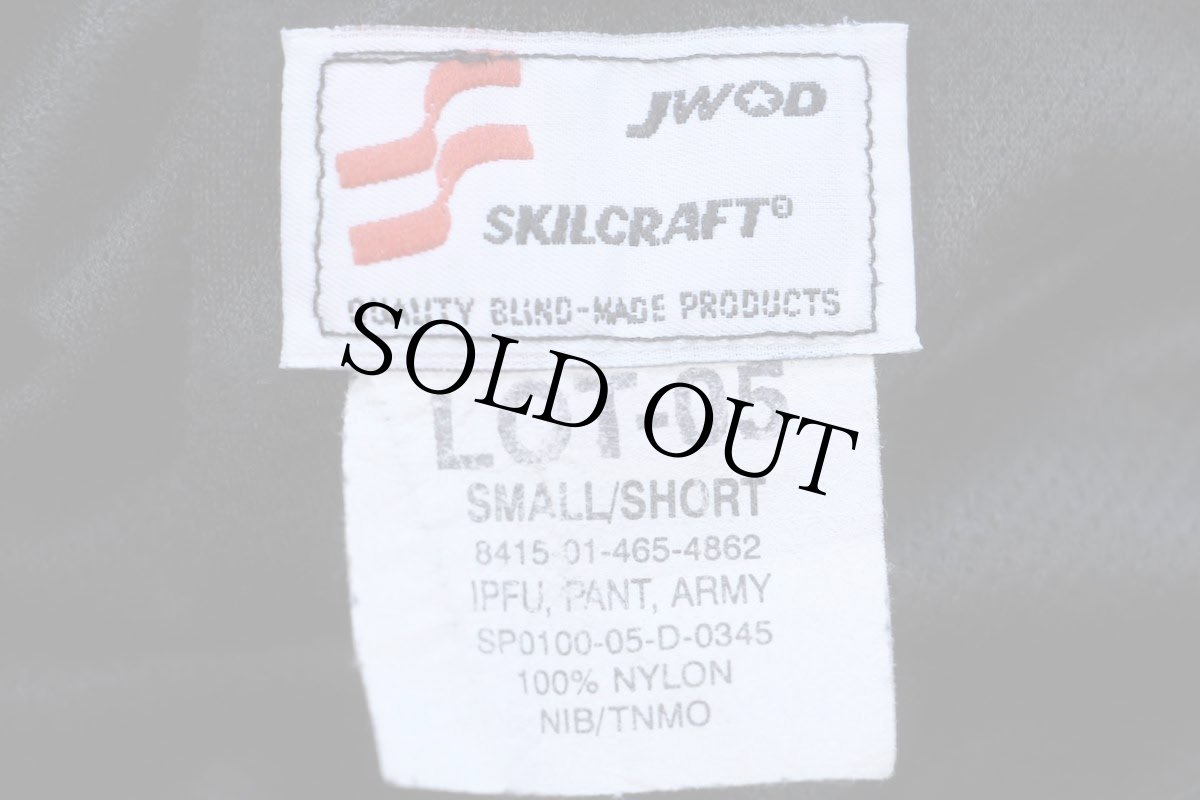 画像6: 00s 米軍 U.S.ARMY IPFU トレーニング ナイロンパンツ 黒 S/S★96 PFU (6)