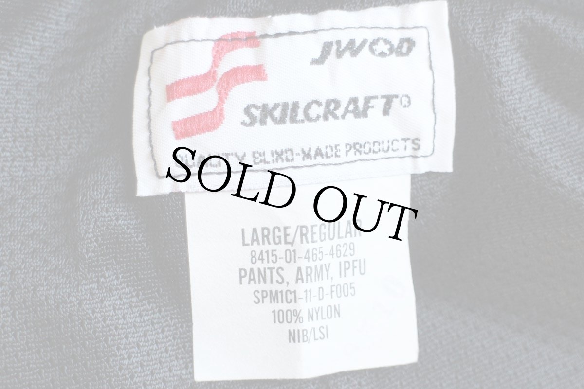 画像6: 11 米軍 U.S.ARMY IPFU トレーニング ナイロンパンツ 黒 L/R★99 PFU (6)