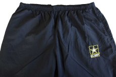 画像4: 15 米軍 U.S.ARMY ロゴ刺繍 APFU トレーニング ナイロンパンツ 黒 XL/R★95 IPFU (4)