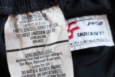 画像6: 11 米軍 U.S.ARMY ロゴ刺繍 APFU トレーニング ナイロンパンツ 黒 S/R★92 IPFU (6)