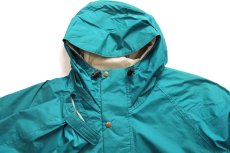 画像3: 90s USA製 L.L.Bean STOWAWAY RAINWEAR GORE-TEXゴアテックス ナイロンパーカー 薄緑 XL (3)