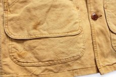 画像8: 90s USA製 L.L.Bean PRIMALOFTプリマロフト 中綿入りライナー付き ダック地 フィールドコート 茶 M★ジャケット (8)