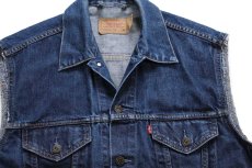 画像3: 00s Levi'sリーバイス 70500 デニム ベスト カスタム XL★ユーロ (3)