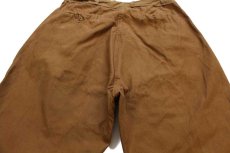 画像5: 60s Bullseye Bill コットン キャンバス ハンティングパンツ 茶 W33 (5)