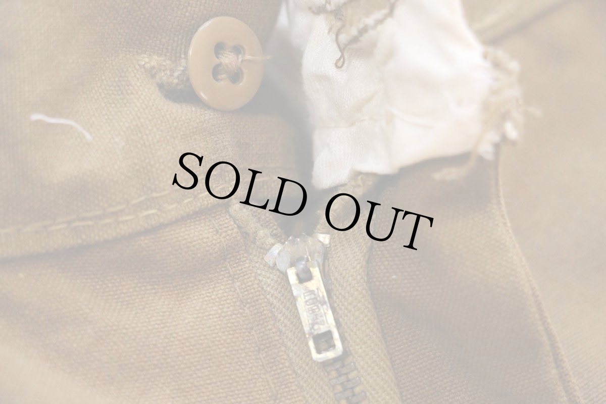 画像7: 60s Bullseye Bill コットン キャンバス ハンティングパンツ 茶 W33 (7)