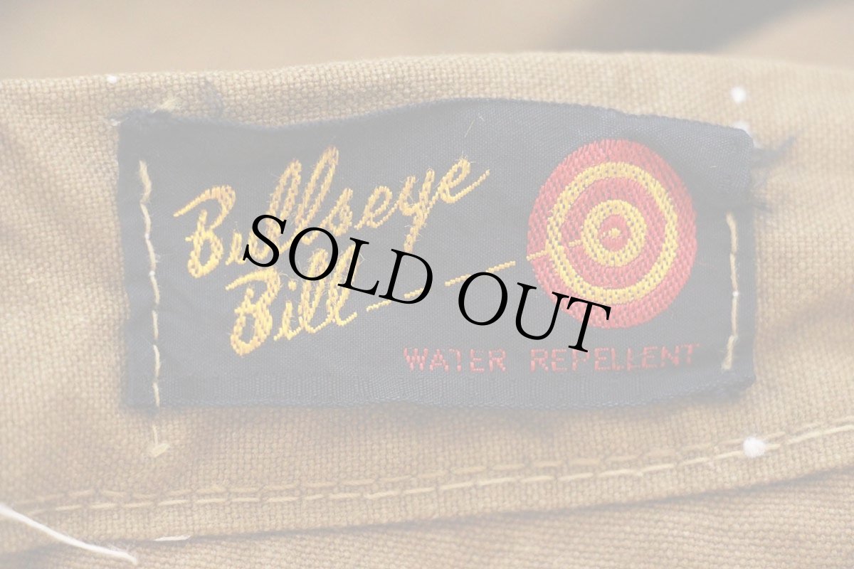 画像6: 60s Bullseye Bill コットン キャンバス ハンティングパンツ 茶 W33 (6)