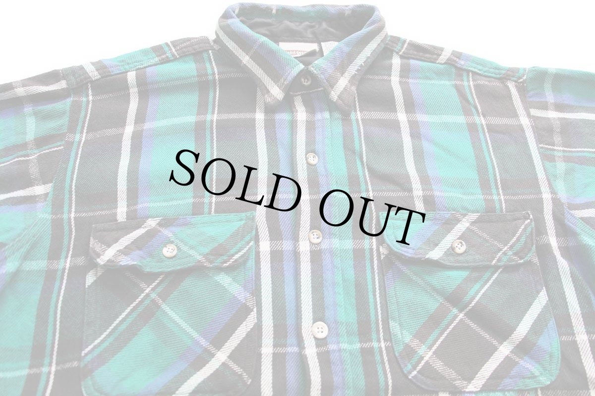 画像3: 90s FIELD&STREAM チェック コットン フランネルシャツ XL-T (3)