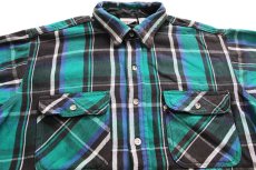 画像3: 90s FIELD&STREAM チェック コットン フランネルシャツ XL-T (3)