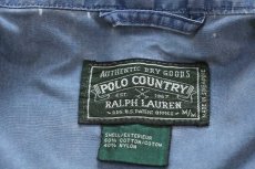 画像4: 80s POLO COUNTRY ポロ カントリー ラルフローレン コットン×ナイロン フィールドコート ブルーグレー フェード★ジャケット (4)