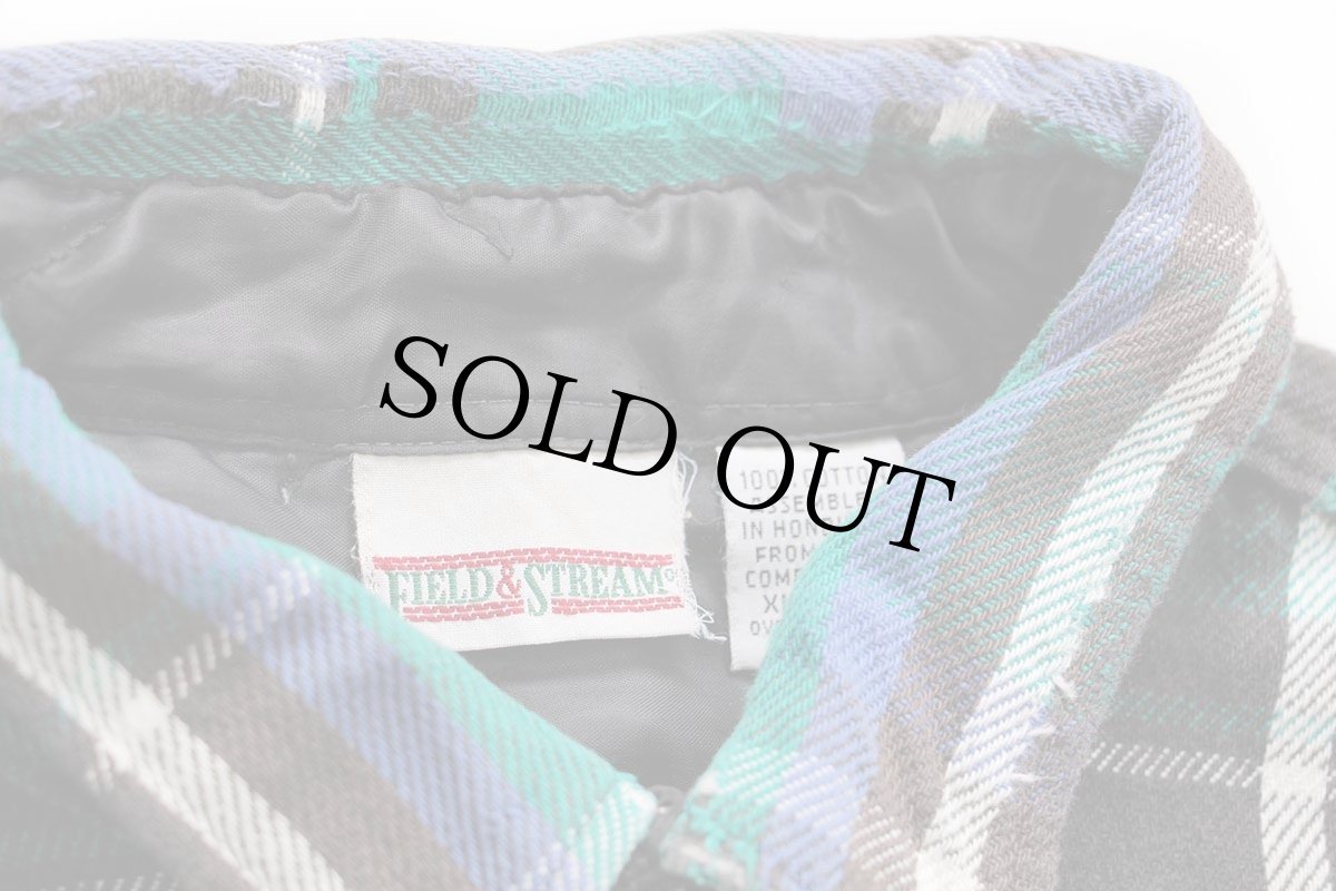 画像5: 90s FIELD&STREAM チェック コットン フランネルシャツ XL-T (5)