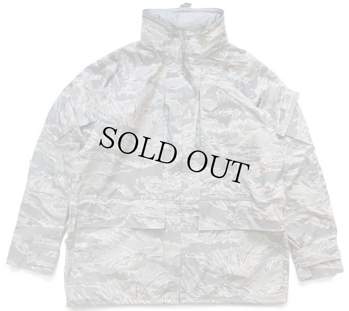 画像1: 00s 米軍 USAF APECS ABU デジタル タイガーカモ GORE-TEX ゴアテックスパーカー L-R★14 (1)