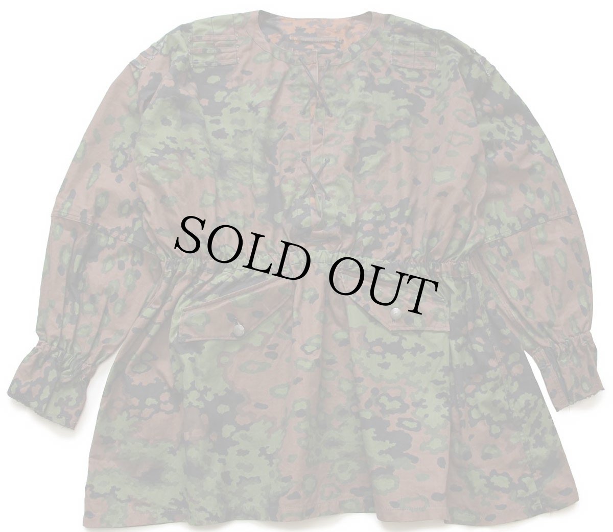 画像1: リプロダクト ナチス ドイツ軍 レースアップ オークリーフカモ リバーシブル スモック (1)