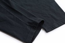 画像6: 90s USA製 RUSSELLラッセル 無地 コットン 長袖Tシャツ 黒 XL (6)