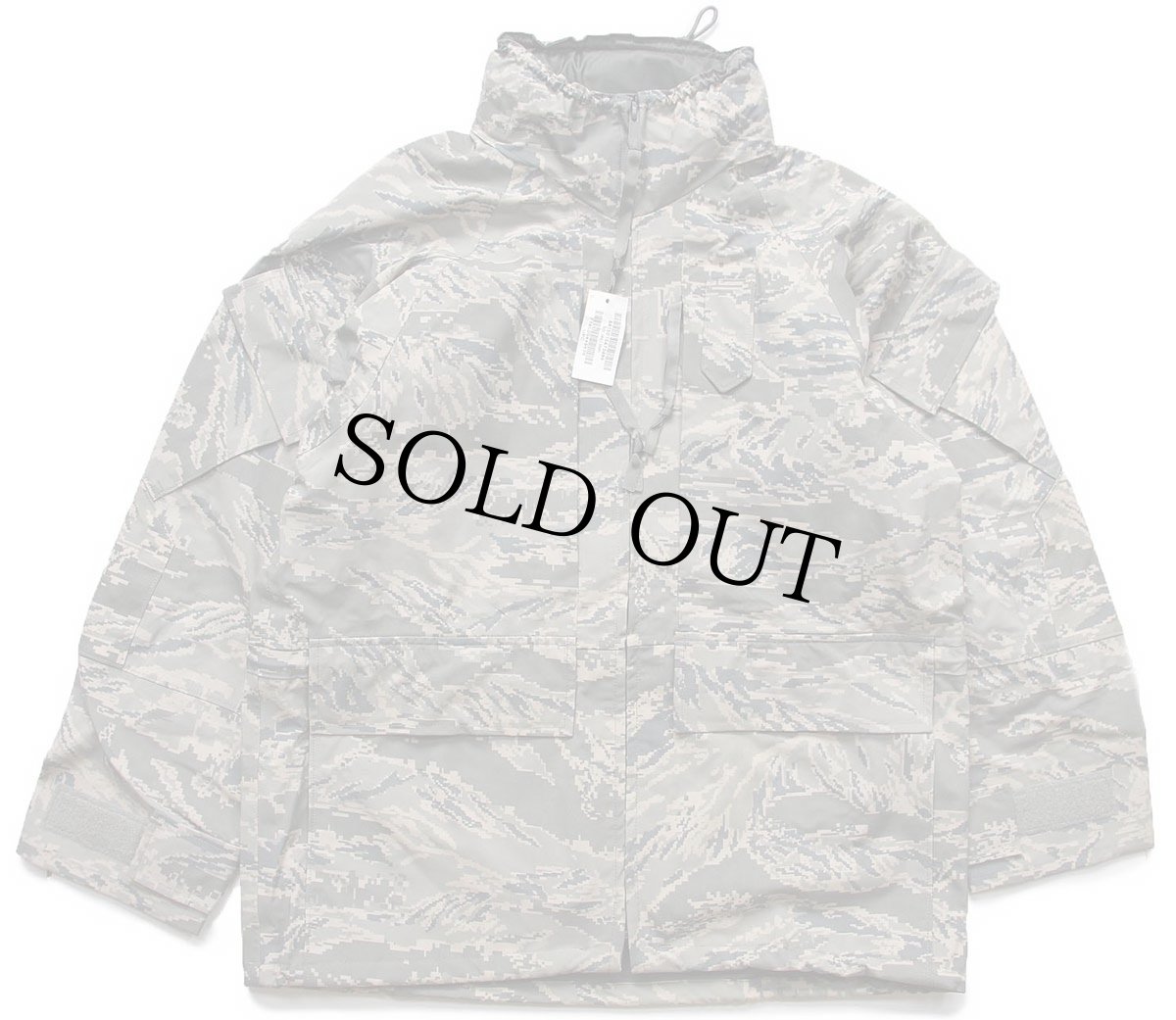 画像1: デッドストック★00s 米軍 USAF APECS ABU デジタル タイガーカモ GORE-TEX ゴアテックスパーカー S-S★10 (1)