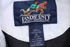 画像4: 90s LANDS'ENDランズエンド CU COLORADO BUFFALOES 刺繍 コットン ラガーシャツ 黒 XL (4)