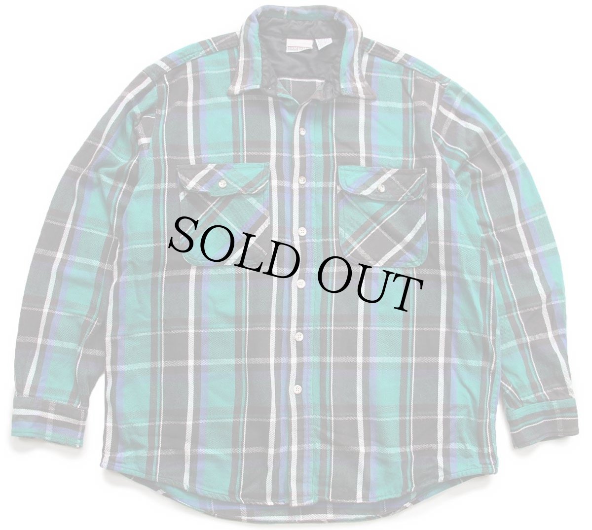 画像1: 90s FIELD&STREAM チェック コットン フランネルシャツ XL-T (1)